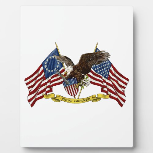 Second Amendment Liberty Eagle Plaque