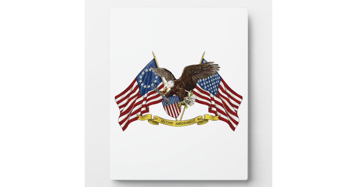 Second Amendment Liberty Eagle Plaque | Zazzle.com