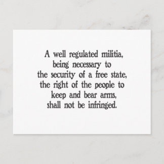 Second Amendment Postcard
