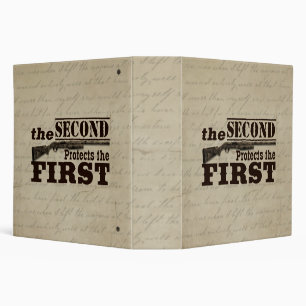Second Amendment Protects First Amendment 3 Ring Binder
