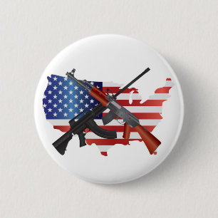 Second Amendment Right to Bear Arms Button