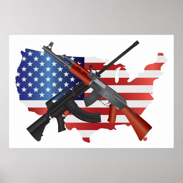 Second Amendment Rights to Bear Arms Poster (Front)