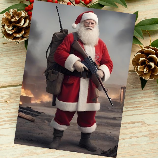 Second Amendment Santa Christmas Card Patriotic (Second Amendment Santa)