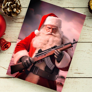 Second Amendment Santa Christmas Card Patriotic