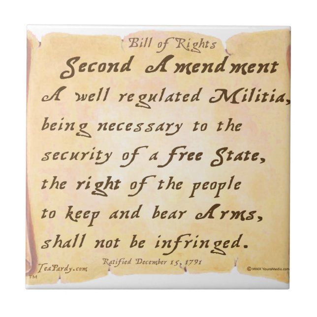 Second Amendment Tile (Front)