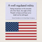Second Amendment trivia cards (Front & Back)