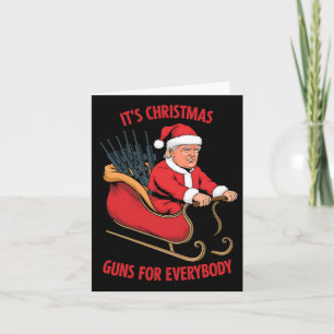 Second Amendment Trump As Santa Christmas  Card