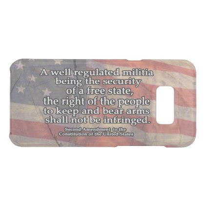 Second Amendment Typography | US Constitution Uncommon Samsung Galaxy S8+ Case