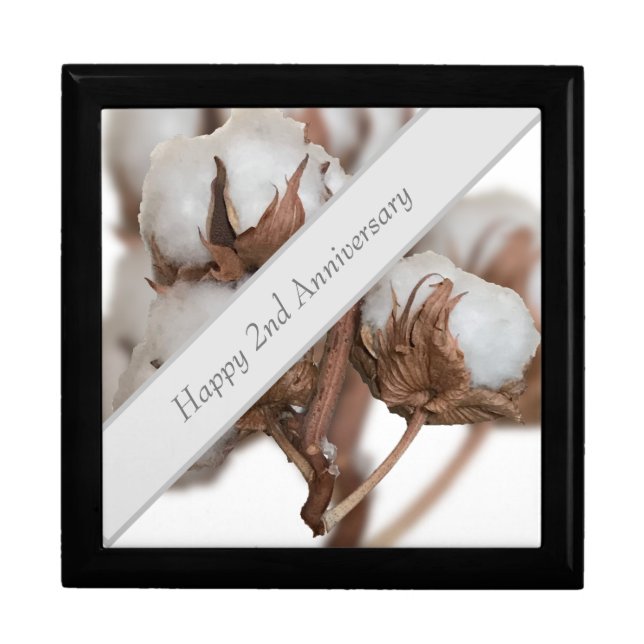 Second Anniversary with Cotton plant Gift Box (Front)