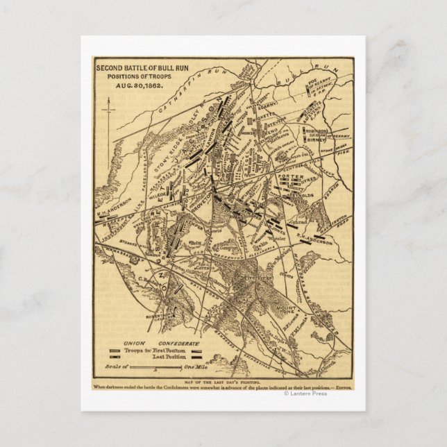 Second Battle of Bull Run 3 Postcard (Front)