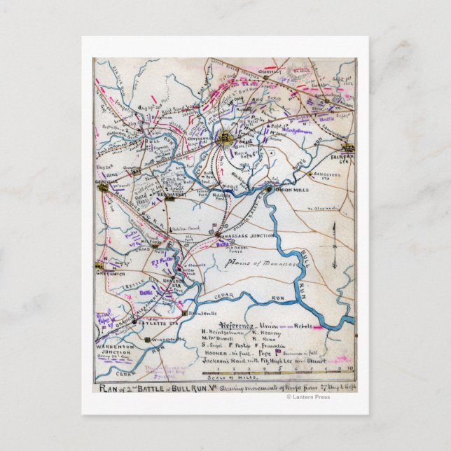 Second Battle of Bull Run 4 Postcard (Front)