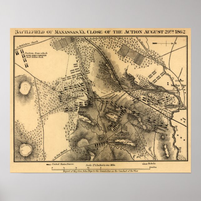 Second Battle of Bull Run Poster (Front)