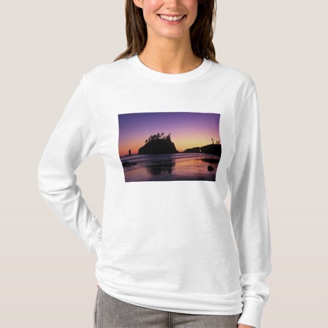 Second Beach at Twilight, Olympic NP, WA, USA T-Shirt (Front)