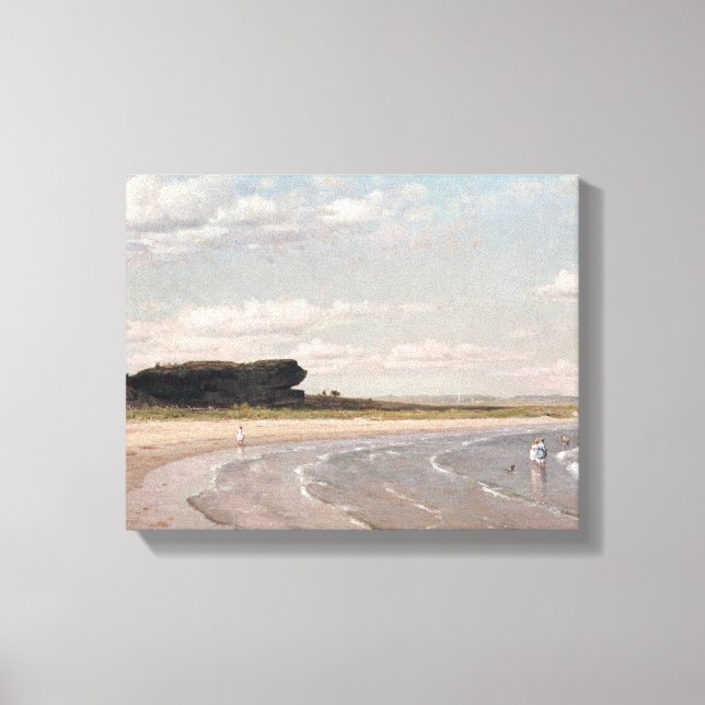 Second Beach Newport by Worthington Whittredge Canvas Print (Front)