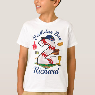Second Birthday Boy Baseball 2nd T-Shirt