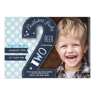 Boys 2nd Birthday Invitations & Announcements | Zazzle