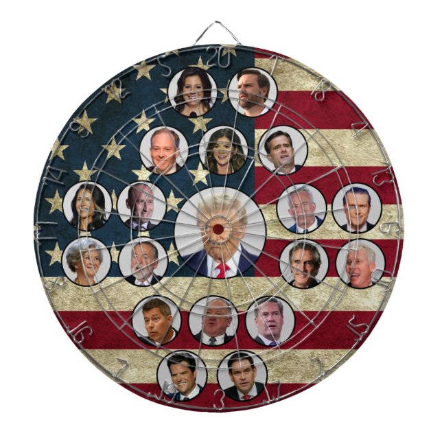 Second cabinet of Donald Trump Dart Board (Front)