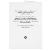 Second Chakra-  #1 - Creativity Cards (Back)
