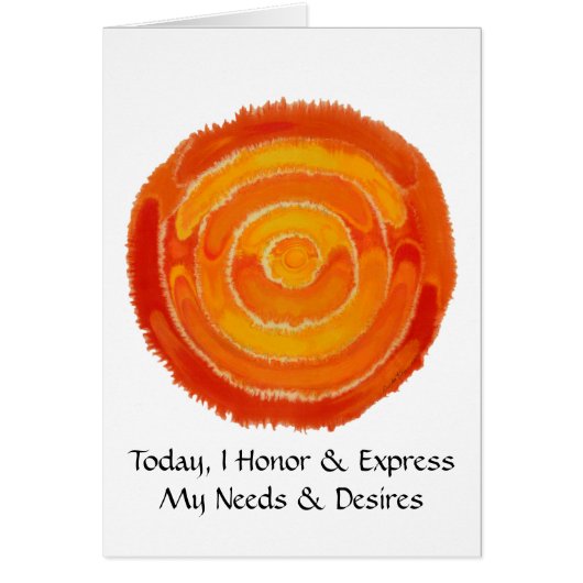 Second Chakra- #1 - Express Needs & Desire Cards (Front)