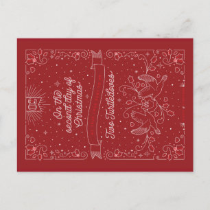 SECOND DAY OF CHRISTMAS / Christmas Postcard