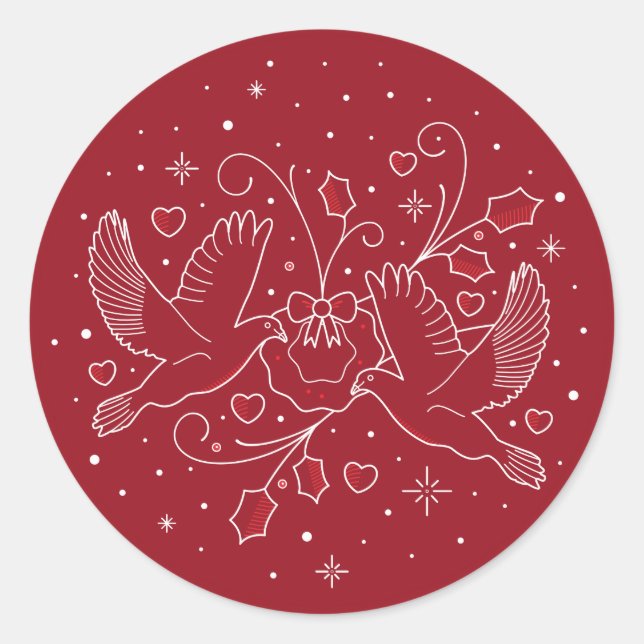 SECOND DAY OF CHRISTMAS / Christmas Stickers (Front)