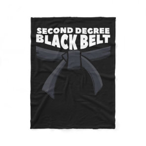 Second Degree Black Belt Martial Arts Karate 1  Fleece Blanket