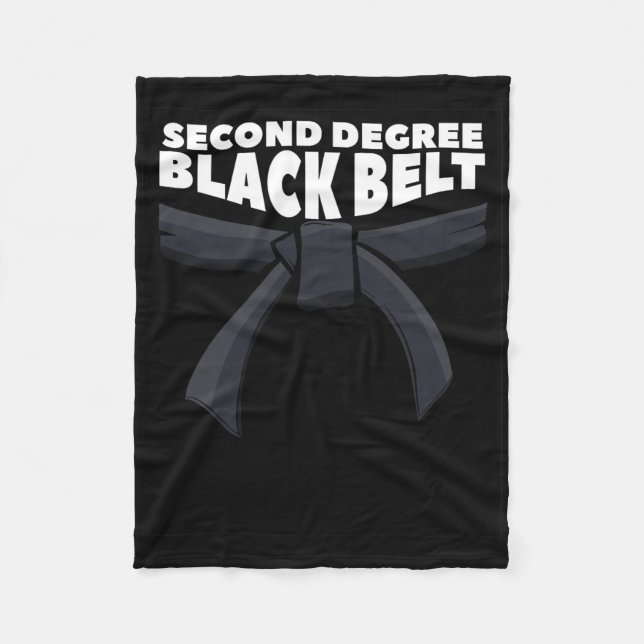 Second Degree Black Belt Martial Arts Karate 1  Fleece Blanket (Front)