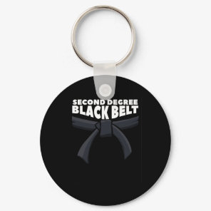 Second Degree Black Belt Martial Arts Karate 1  Keychain