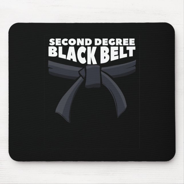 Second Degree Black Belt Martial Arts Karate 1  Mouse Pad (Front)