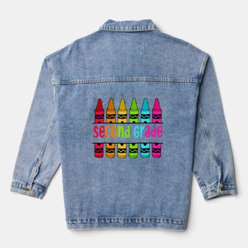 Second Grade Back to School  Denim Jacket