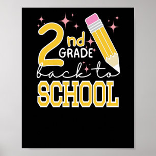 Second Grade Back To School Poster