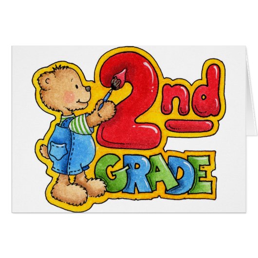 Second Grade Cards (Front Horizontal)