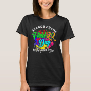 Second Grade Field Day 2022 Let The Games Begin Ki T-Shirt