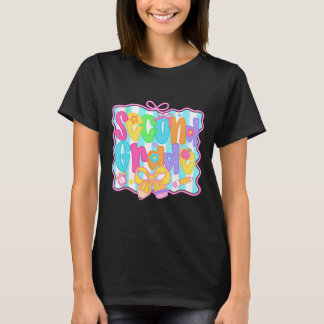 Second Grade Girls Back To School Bow Cute Coquett T-Shirt