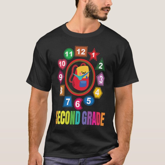 Second Grade Girls Boys Teacher Team 2nd Grade Squ T-Shirt (Front)