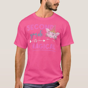 Second Grade Is Magical Unicorn 2nd Grade Teacher T-Shirt