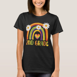 Second Grade Rainbow Back to School 2nd Grade T-Shirt