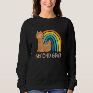 Second Grade Rainbow Girls Boys Teacher Team 2nd G Sweatshirt