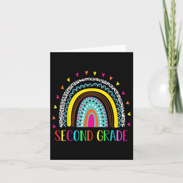 Second Grade Rainbow Leopard Team 2nd Grade Squad  Card (Front)