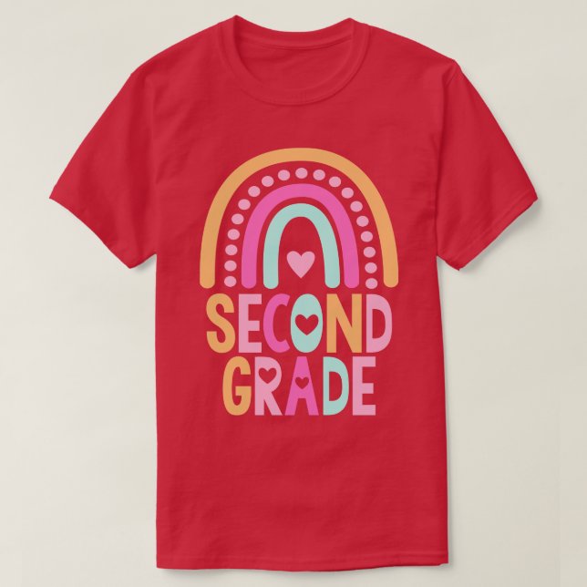 Second Grade Rainbow T-Shirt (Design Front)