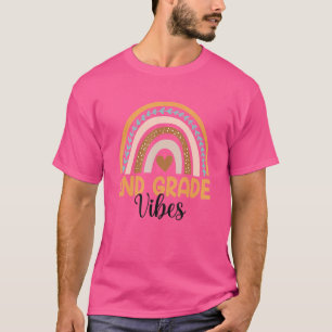 Second Grade Rainbow Teacher Back To School 2nd Gr T-Shirt