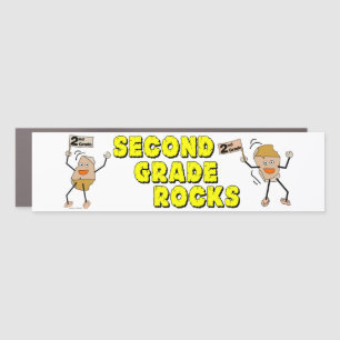 Second Grade Rocks Car Magnet
