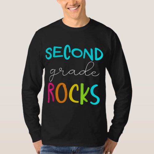 Second Grade Rocks Shirt Team 2nd Grade Teacher