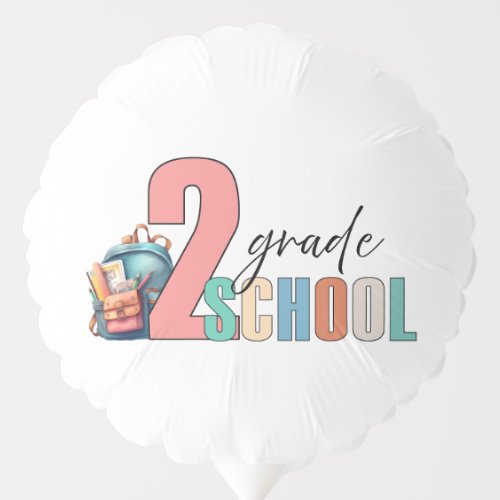 Second Grade School for Boys and Girls Balloon