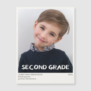 Second Grade School Year Photo Keepsake Magnet