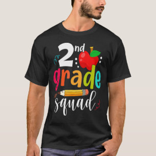 Second Grade Squad Back To School 2nd Graders Tea T-Shirt