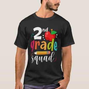 Second Grade Squad Fun Ck To School 2nd Graders Te T-Shirt