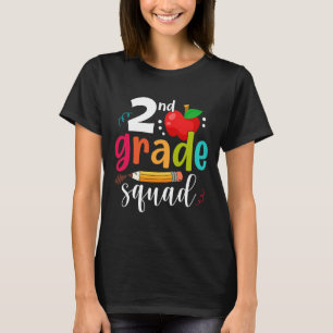 Second Grade Squad Fun Ck To School 2nd Graders Te T-Shirt