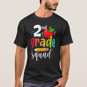 Second Grade Squad Funny Back To School 2nd Grader T-Shirt