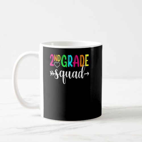 Second Grade Squad Teacher Kid Team 2nd Grade  Coffee Mug